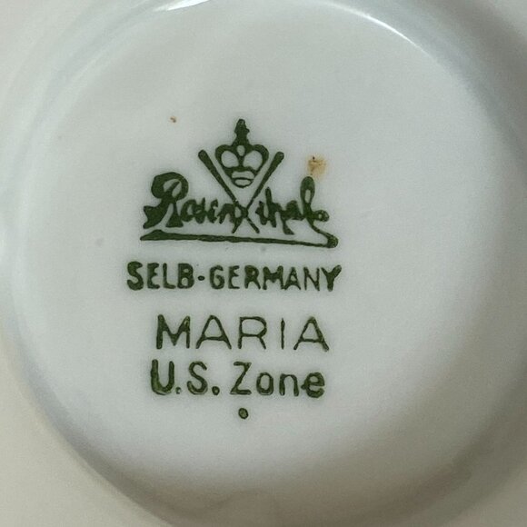 Vintage Rosenthal Maria Creamer 5"  Greenhaven Floral Germany U.S. Zone - Picture 5 of 6
